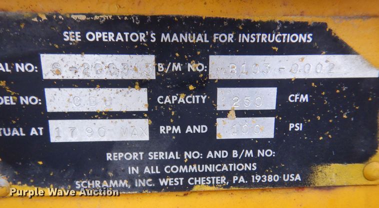 image for item DK1016 Schramm E-Z Drill S-250  pneumatractor