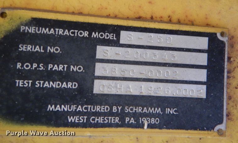 image for item DK1016 Schramm E-Z Drill S-250  pneumatractor