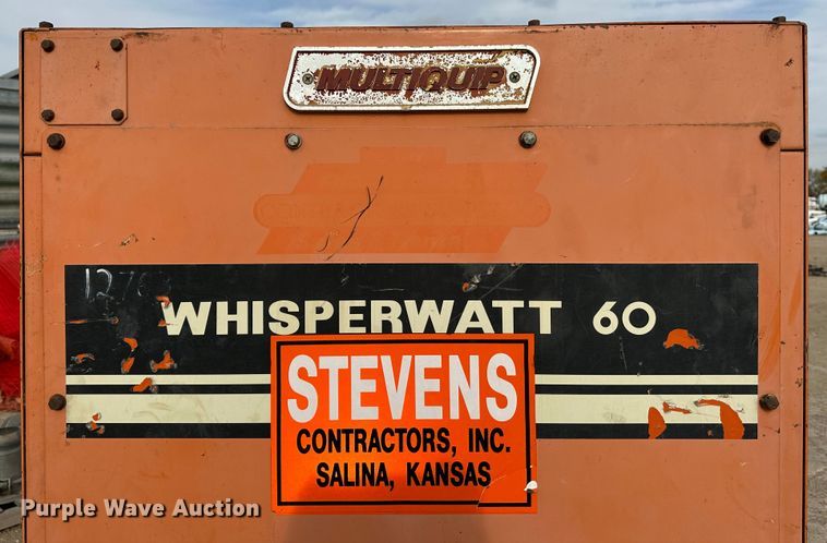 image for item DK1077 Multiquip Whisperwatt 60  generator