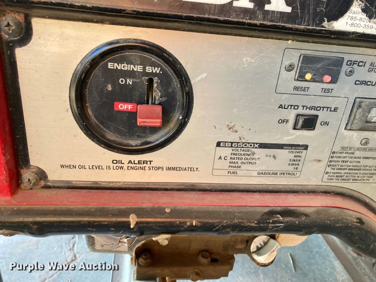 image for item DL2251 Honda EB6500X  generator