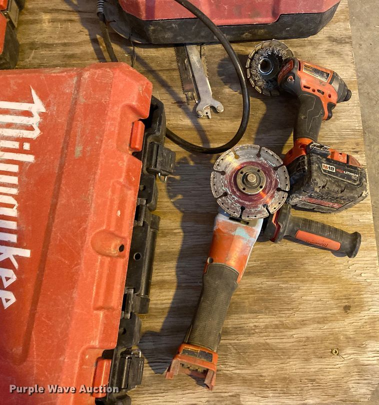 Milwaukee tools in Salina, KS Item DN6950 sold Purple Wave