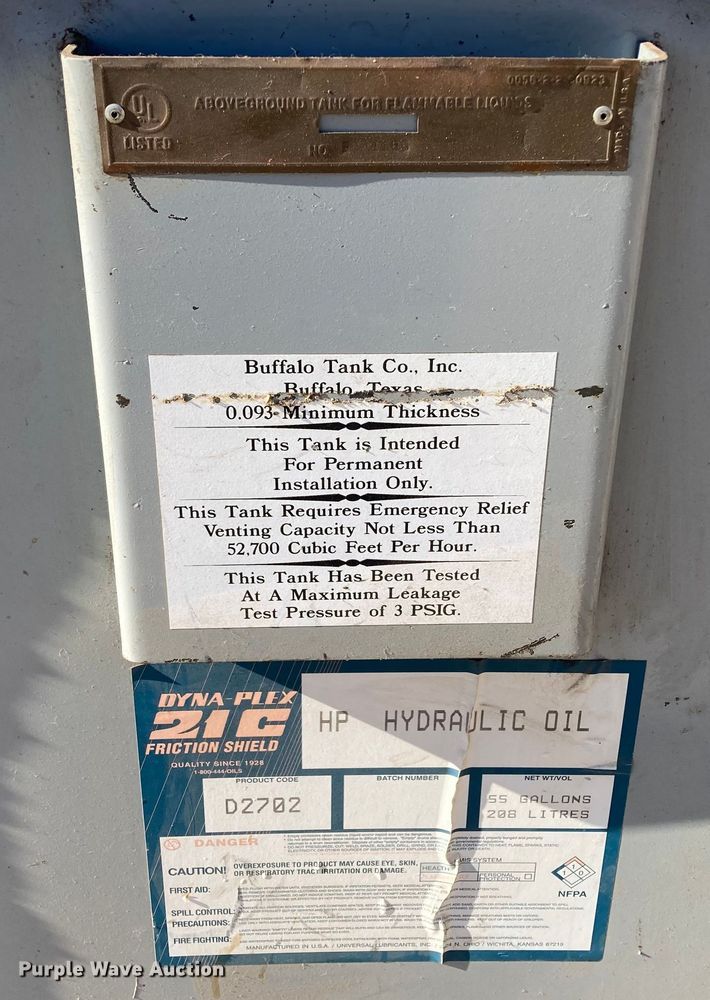 image for item DN6960 Buffalo Tank Company  oil tank