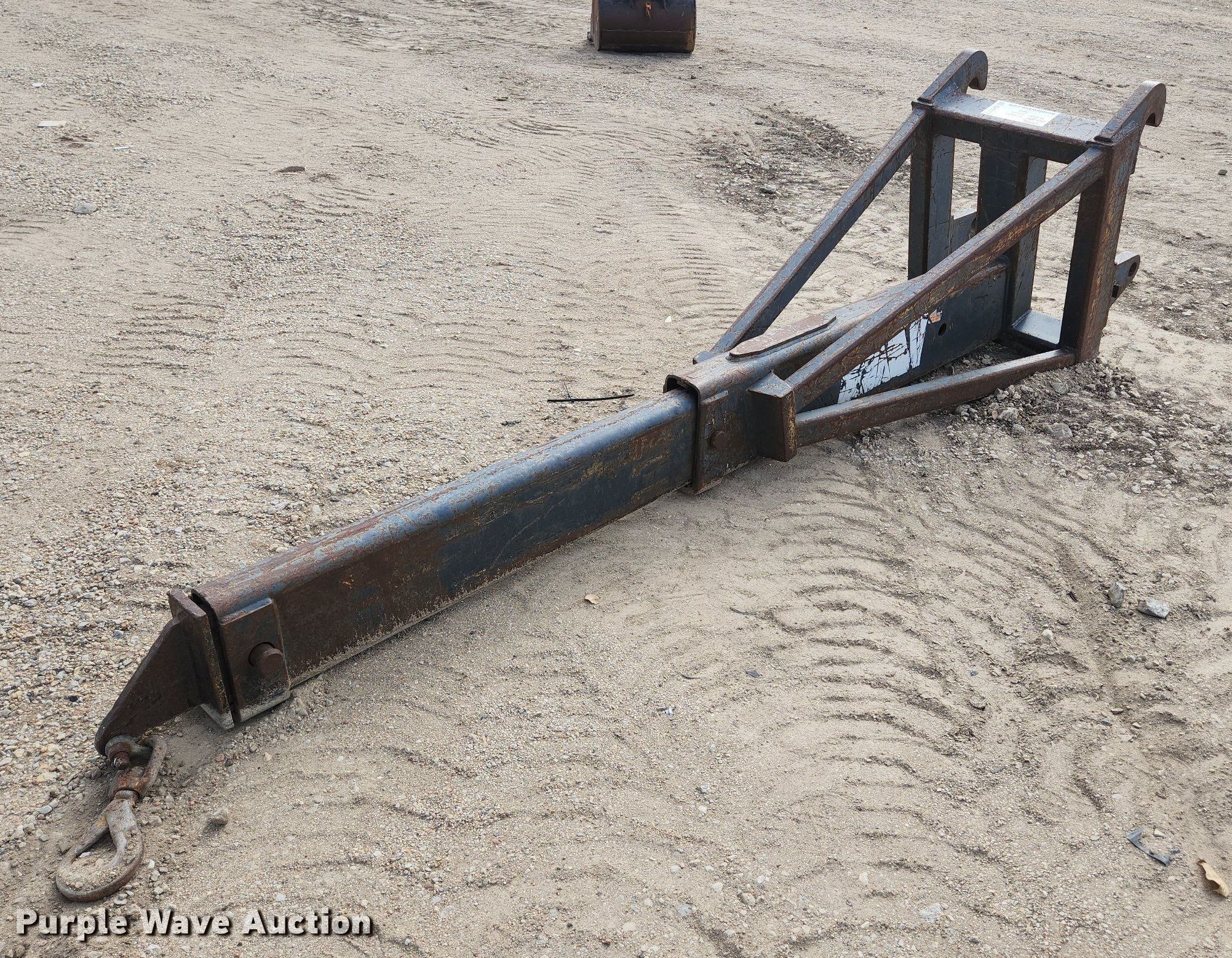 Wheel loader jib in Salina, KS Item DK1032 sold Purple Wave