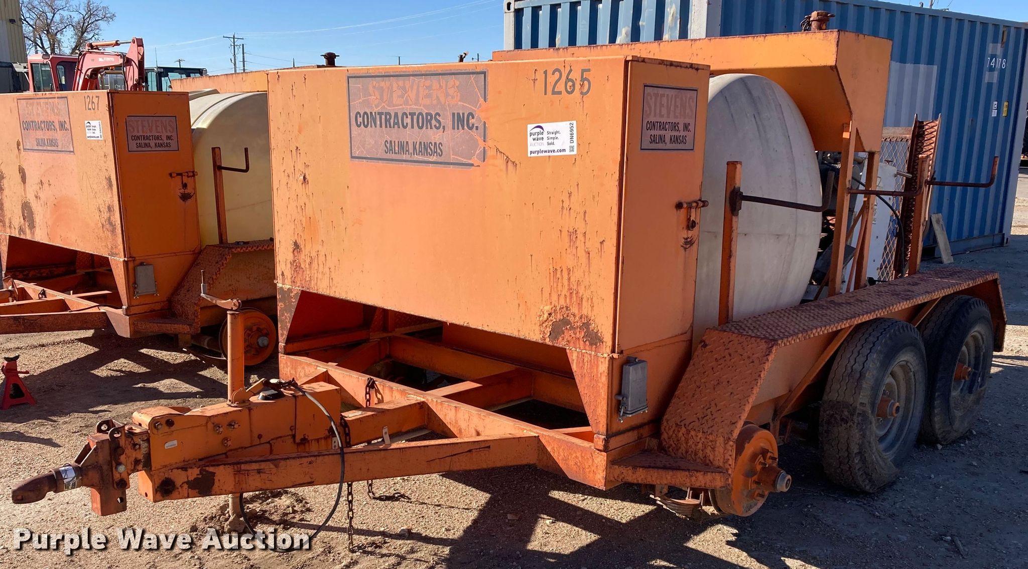 1988 Shop built utility trailer in Salina, KS Item DN6952 sold