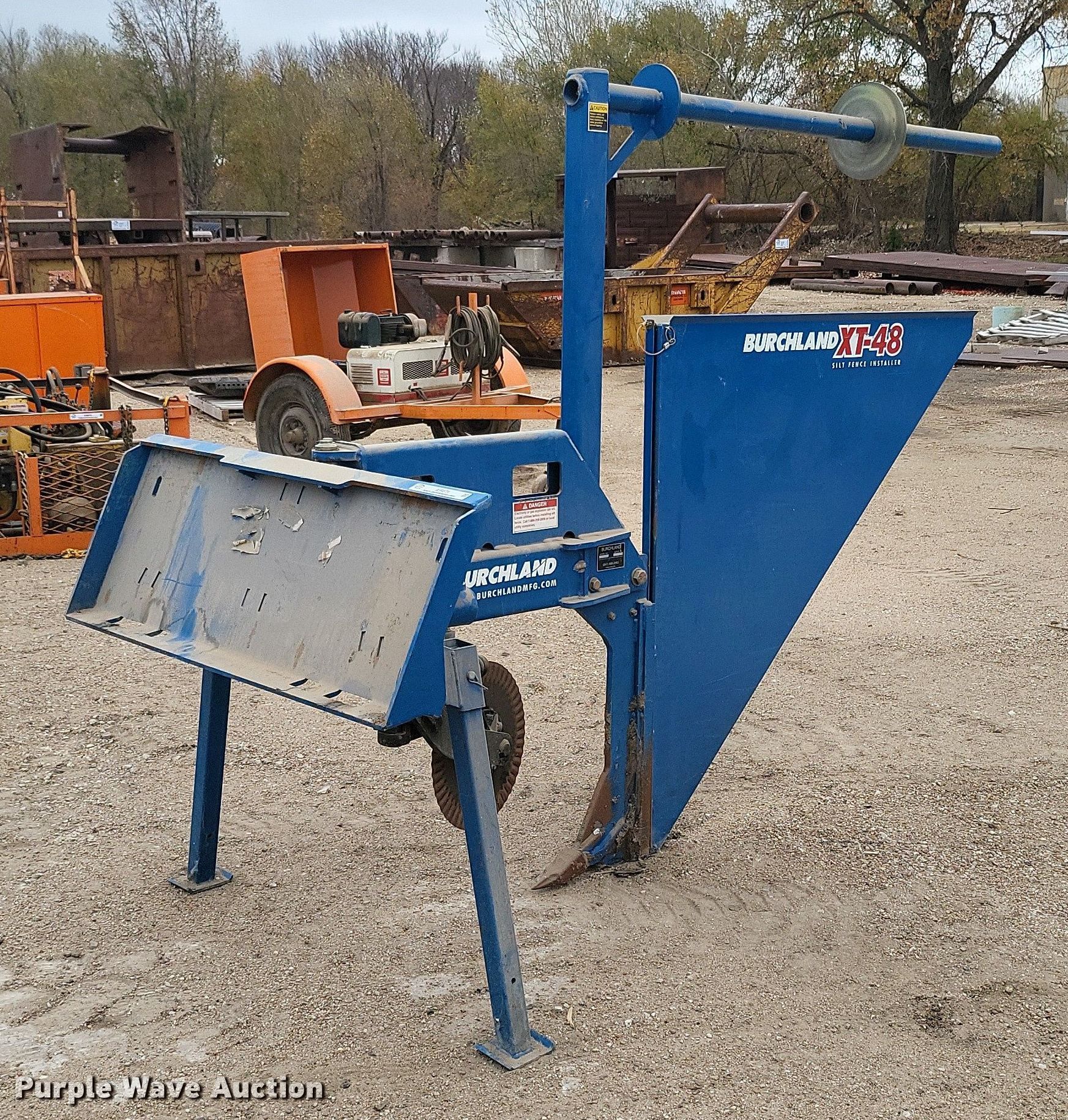 Burchland SFI48 skid steer silt fence installer in Salina, KS Item