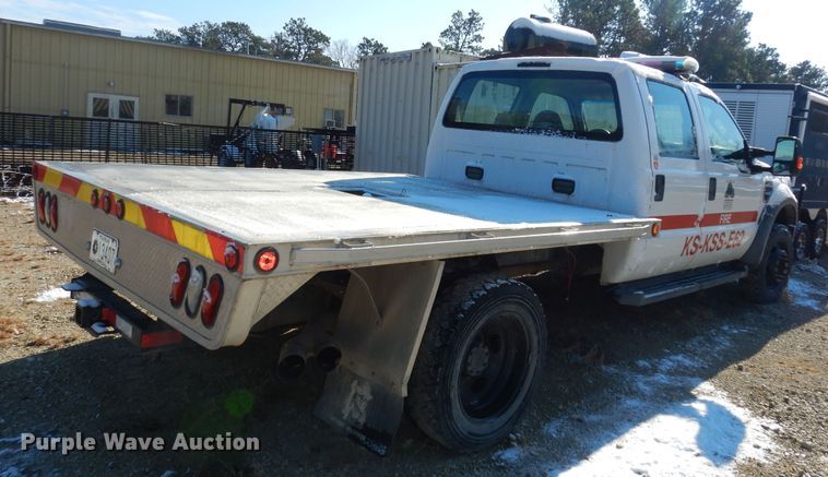 image for item DI6902 2008 Ford F550 Super Duty XL  Crew Cab flatbed truck