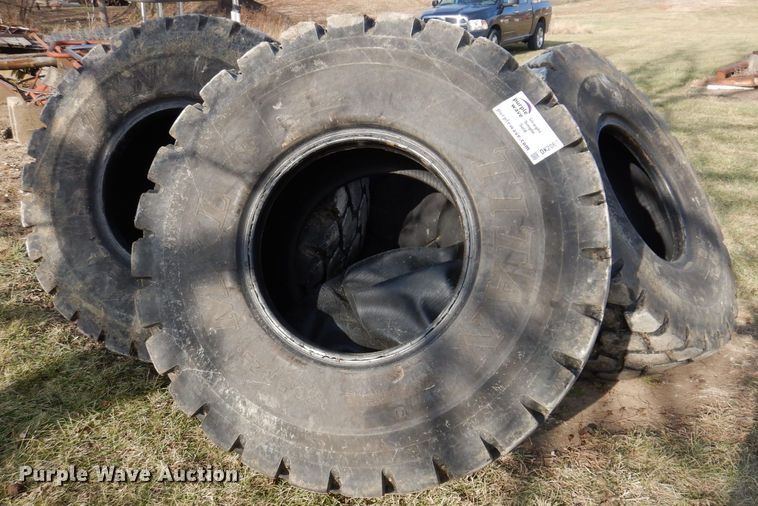(3) Titan MXL 20.5R25 tires in Greenfield, IA Item DK2067 sold