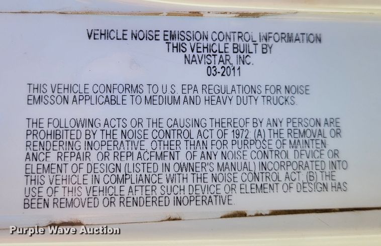 image for item DO3470 2012 International WorkStar 7500  dump truck