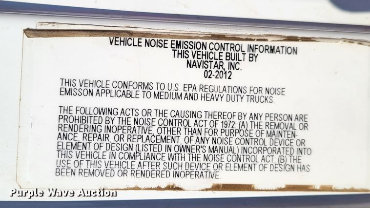 image for item DO3471 2013 International WorkStar 7500  dump truck