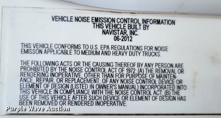 image for item DO3472 2013 International WorkStar 7500  dump truck