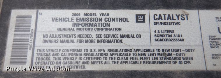 image for item DP0425 2006 Chevrolet Silverado 1500  pickup truck