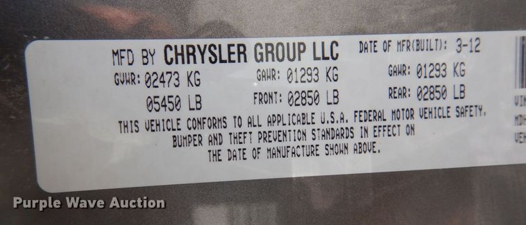 image for item DP0429 2012 Dodge Charger Police