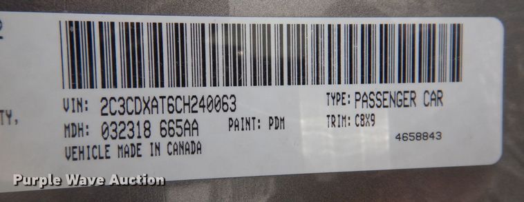 image for item DP0429 2012 Dodge Charger Police