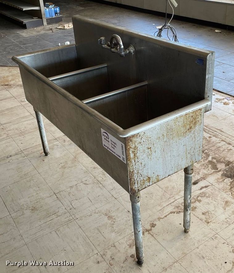 image for item DR2082 Three basin stainless steel sink