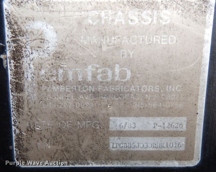 image for item HG9268 1983 Emergency One  pumper fire truck