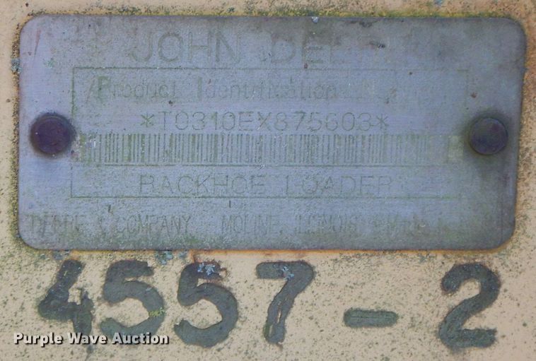 image for item HG9292 1999 John Deere 310E  backhoe