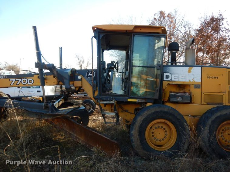 image for item HG9295 2008 John Deere 770D  motor grader