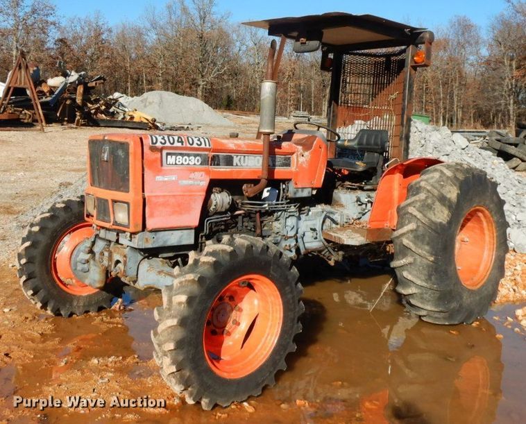 image for item HG9303 1986 Kubota M8030  MFWD tractor
