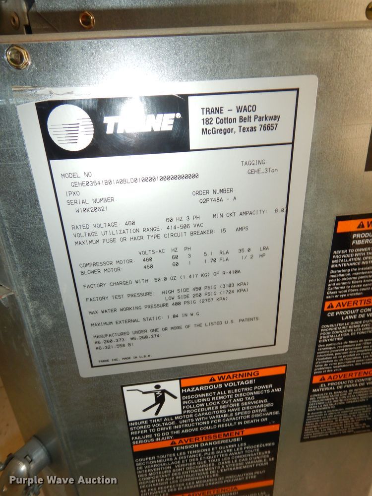 image for item IE9811 Trane  heat pumps