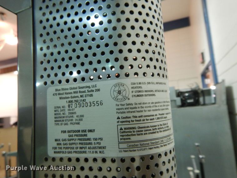 image for item IE9889 (2) CharmGlow propane heaters