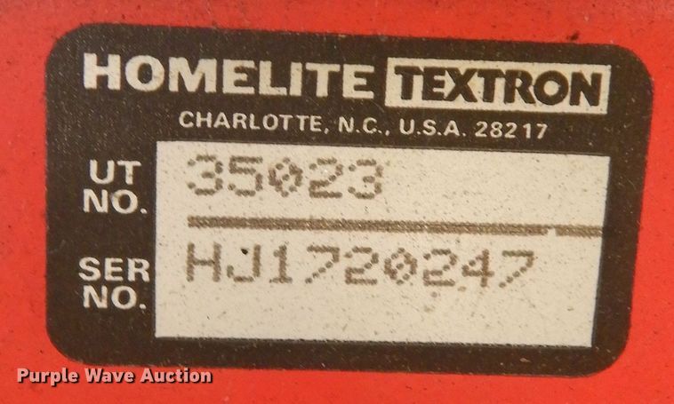 image for item IE9943 Homelite 523  snow blower