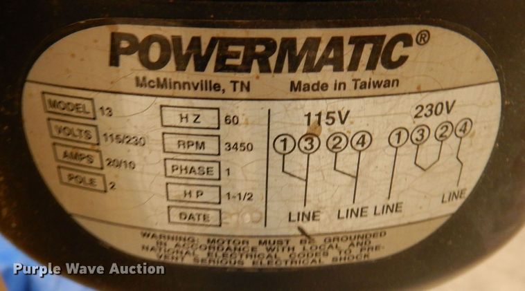 image for item IE9957 Powermatic 13 horizontal sander