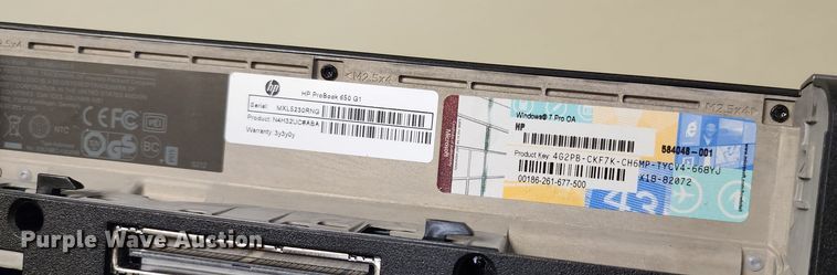 image for item IL9082 (8) HP ProBook 650 G1 laptops