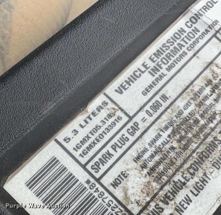 image for item JD9807 2001 Chevrolet Silverado 1500  pickup truck