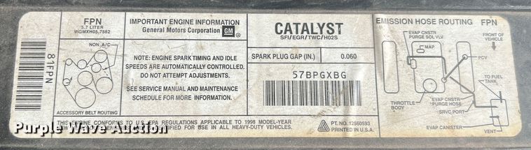 image for item JU9793 1999 Chevrolet Suburban K2500  SUV