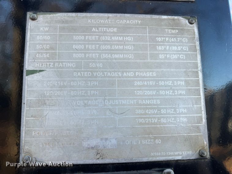 image for item JU9794 2012 Fermont MEP006A  generator