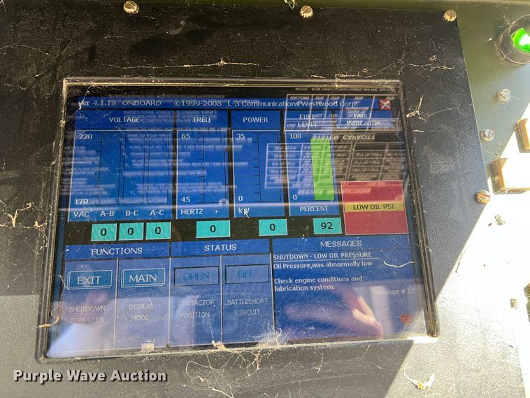 image for item JU9795 2008 Am General MEP-805B  generator