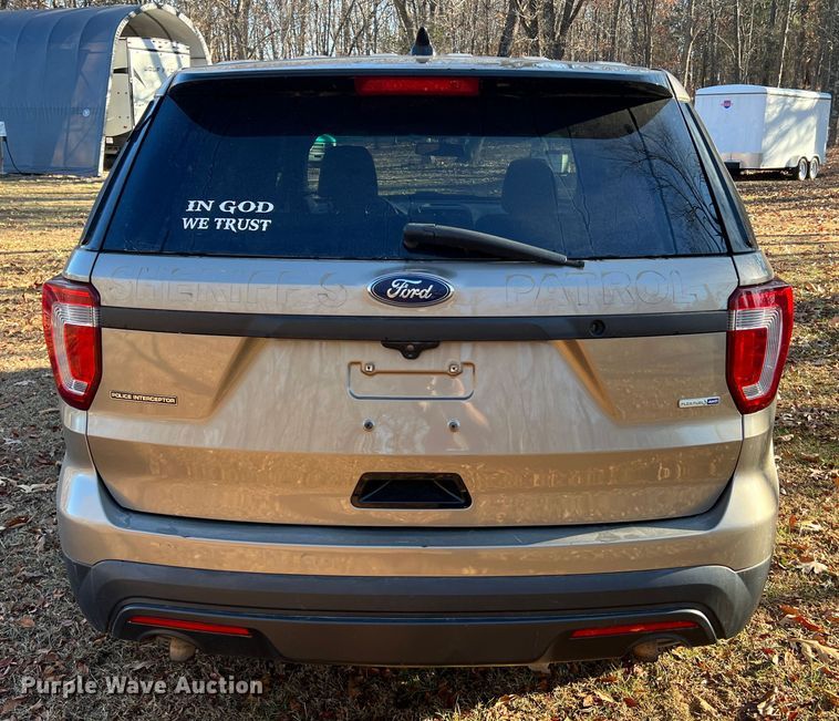 image for item JU9796 2017 Ford Explorer Police Interceptor  SUV