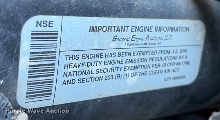 image for item JU9798 Am General M998 HMMWV  SUV