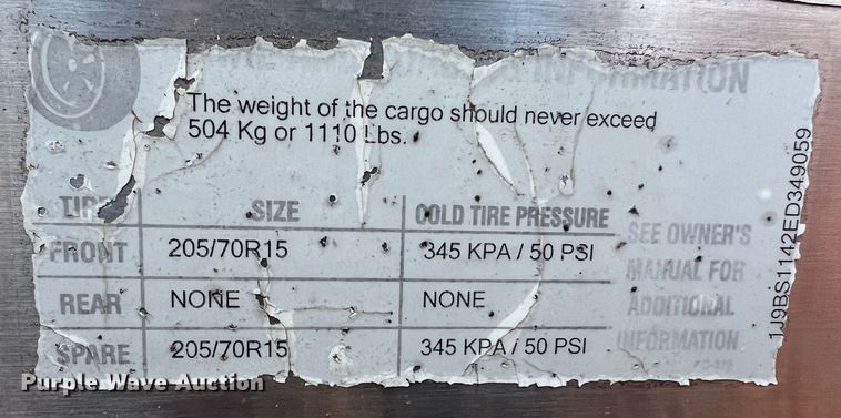 image for item JU9799 2014 Jackson Creek SST4  K-9 trailer