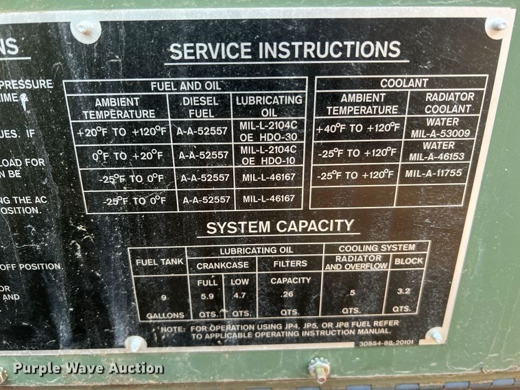 image for item JU9801 Schutt Industries PU-798A  generator