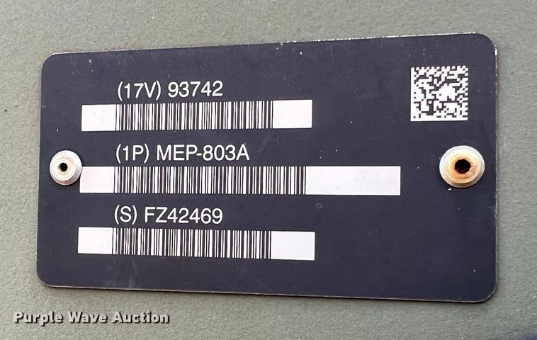 image for item JU9801 Schutt Industries PU-798A  generator