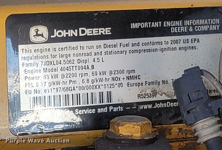 image for item JU9807 2008 John Deere 310SJ  backhoe