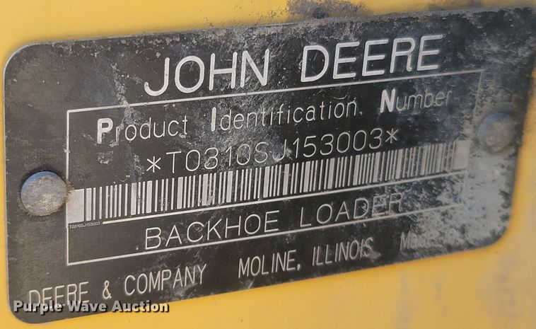 image for item JU9807 2008 John Deere 310SJ  backhoe