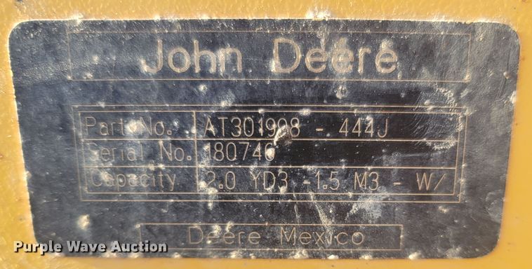 image for item JU9808 2007 John Deere 444J  wheel loader