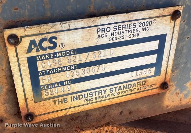 image for item JU9821 2007 Case 521D  wheel loader