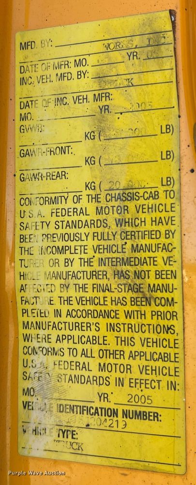 image for item JU9823 2006 International 7400  dump truck