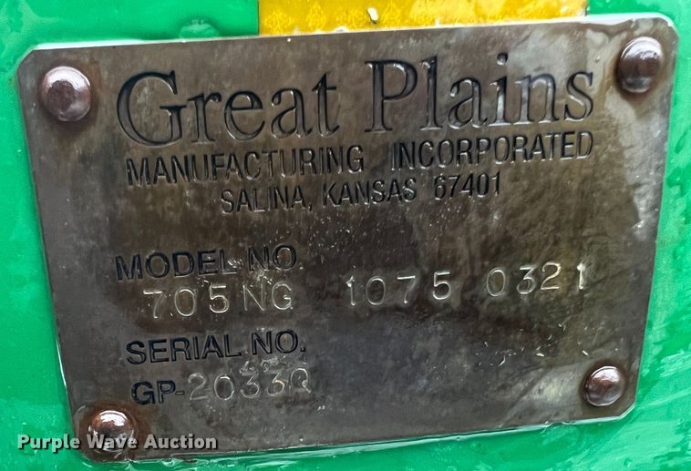image for item JU9866 Great Plains 705NG  grain drill