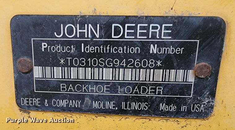 image for item KB9927 2005 John Deere 310SG  backhoe