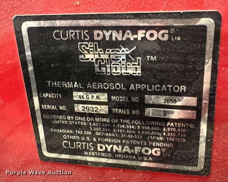 image for item KF9704 Dynafog Silver Cloud  mosquito fogger