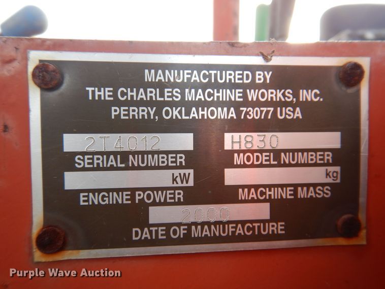 image for item KW9607 1995 Ditch Witch 8020  vibratory cable plow