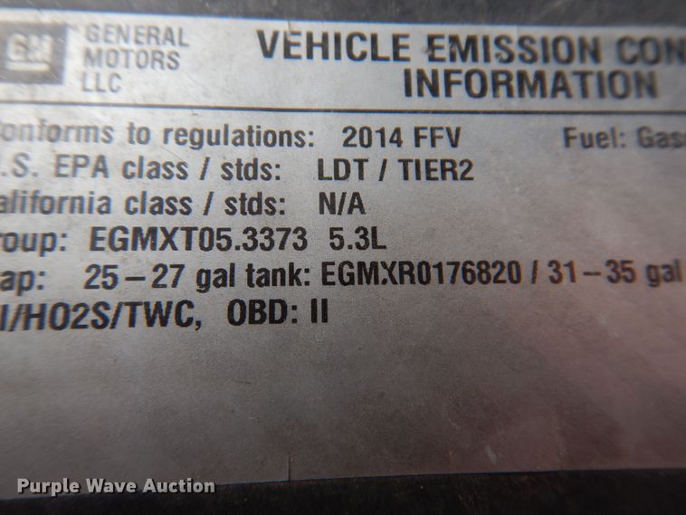 image for item KW9608 2014 Chevrolet Tahoe  SUV