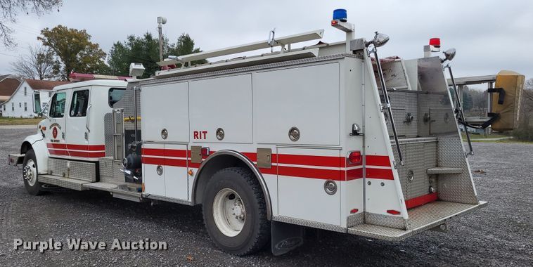 image for item LR9096 1996 International 4900  pumper fire truck