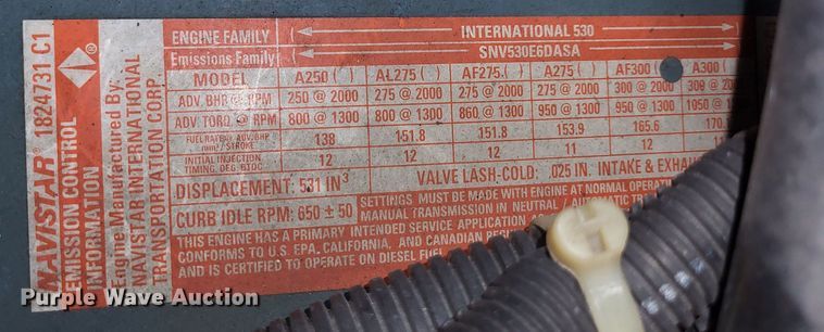 image for item LR9096 1996 International 4900  pumper fire truck