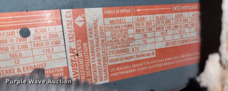 image for item LR9096 1996 International 4900  pumper fire truck