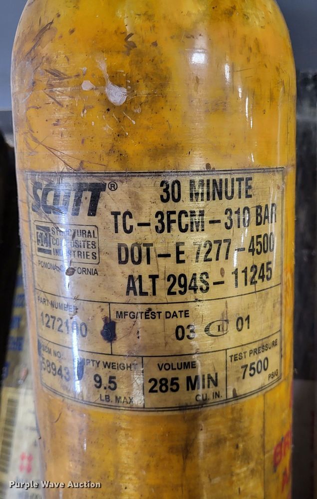 image for item LR9098 (27) Scott air tanks